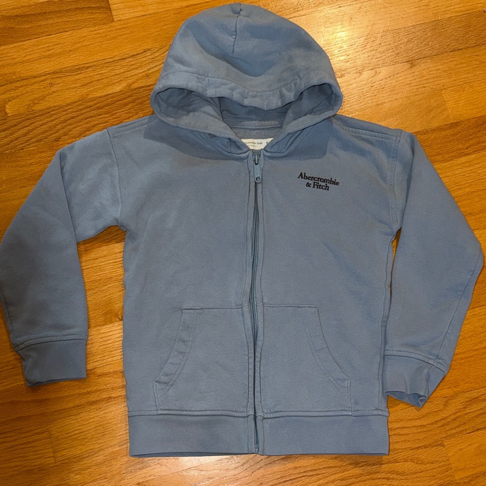 Abercrombie & Fitch Kids Light Blue Zip-Up Hoodie